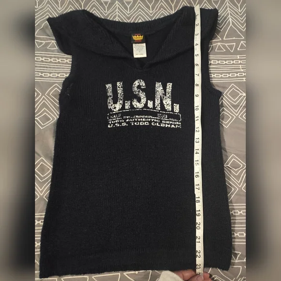 Vintage Todd Oldham Jeans Sweater Tank Top Size Medium - Picture 5 of 9